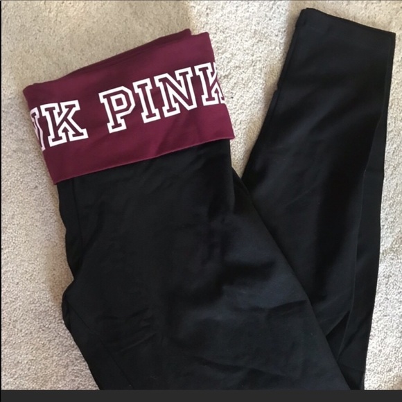 NIP VS PINK COTTON LEGGINGS LONG SLEEVE TEE RUBY - Picture 7 of 8
